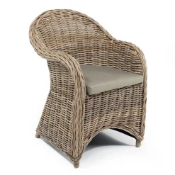 Viadurini in the Garden Sessel Rattan-Outdoor-Sessel in Kubù mit Sitzkissen - Nazgul