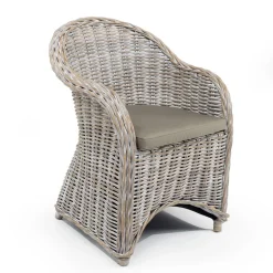 Viadurini in the Garden Sessel Rattan-Outdoor-Sessel in Kubù mit Sitzkissen - Nazgul