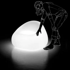 Viadurini in the Garden Lichtmöbel|Sessel Kunststoff-Outdoor-Sessel mit LED-Licht aus Polyethylen Made in Italy - Ervin