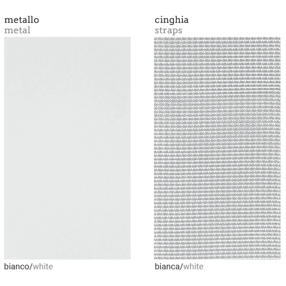 Viadurini in the Garden Metallsessel-Outdoor-Sessel mit linker Ecke aus Aluminium und Gurten Made in Italy - Juliediv