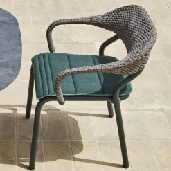 Varaschin Metallsessel-Outdoor-Sessel mit Sitzkissen Made in Italy - Noss by