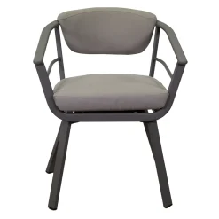 Viadurini in the Garden Metallsessel-Outdoor-Sessel mit taubengrauem Aluminiumgestell - Righello