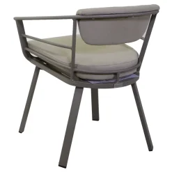 Viadurini in the Garden Metallsessel-Outdoor-Sessel mit taubengrauem Aluminiumgestell - Righello