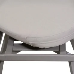 Viadurini in the Garden Metallsessel-Outdoor-Sessel mit taubengrauem Aluminiumgestell - Righello