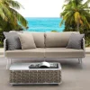 Viadurini in the Garden Gartensofas-Outdoor-Sofa aus Aluminium und handgewebtem Stoff - Reda