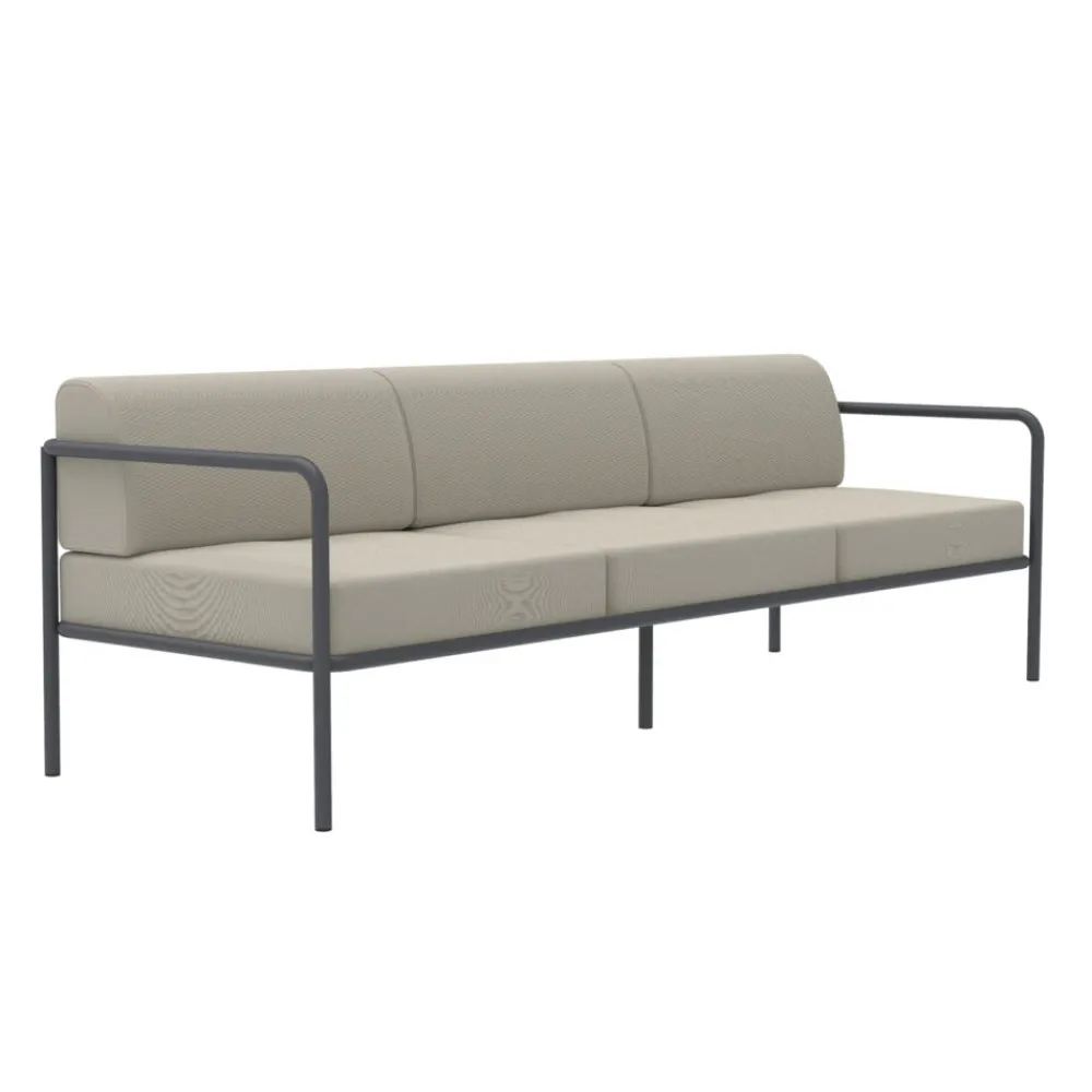 Viadurini in the Garden Gartensofas-Outdoor-Sofa aus Stahl in verschiedenen Größen und Kissen Made in Italy - Arwen