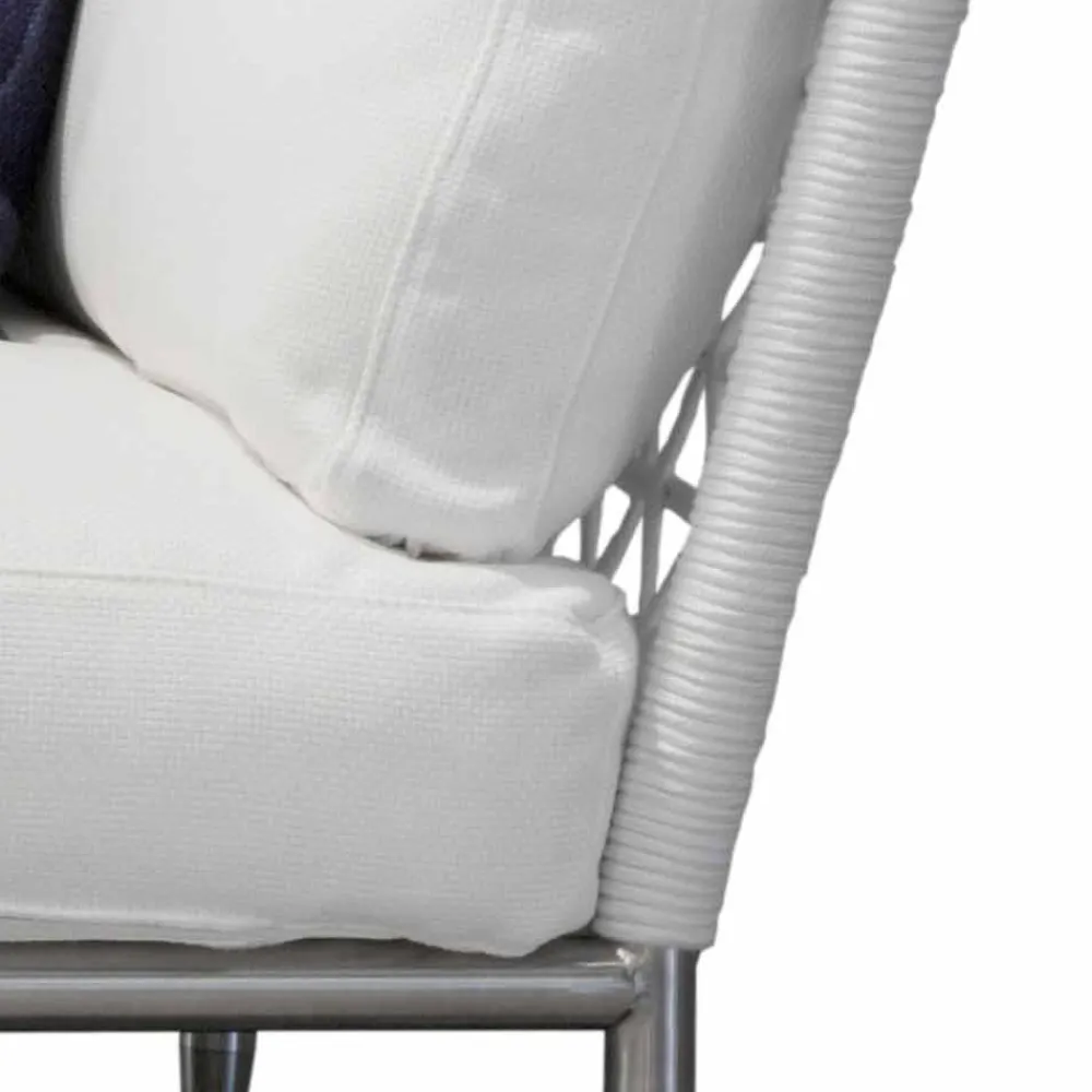 Viadurini in the Garden Gartensofas-Outdoor-Sofa aus Stahl und gewebten PVC-Stoffkissen - Ontario6