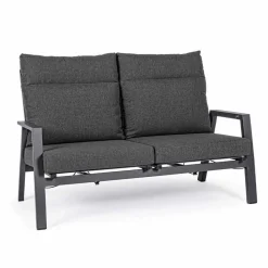 Viadurini in the Garden Gartensofas-Outdoor-Sofa aus Stoff und Aluminium mit verstellbarer Rückenlehne - Nathy