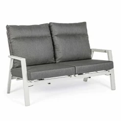 Viadurini in the Garden Gartensofas-Outdoor-Sofa aus Stoff und Aluminium mit verstellbarer Rückenlehne - Nathy