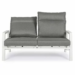 Viadurini in the Garden Gartensofas-Outdoor-Sofa aus Stoff und Aluminium mit verstellbarer Rückenlehne - Nathy