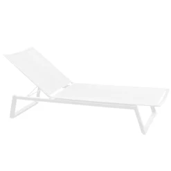 Viadurini in the Garden Sonnenliegen-Outdoor-Sonnenliege aus Aluminium und Textilene mit einziehbaren Rädern 2 Stück - Esel