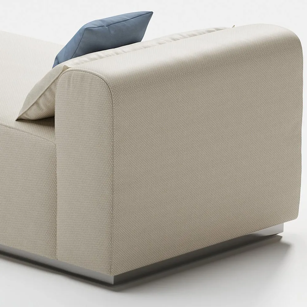 Viadurini in the Garden Gartensofas-Outdoor-Sonnenliege mit Polsterung aus entwässerndem Gummi Made in Italy - Bahias