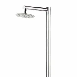 Viadurini in the Garden Gartendusche-Outdoor-Stahldusche mit Fußwaschanlage und Timer Made in Italy - Modeo