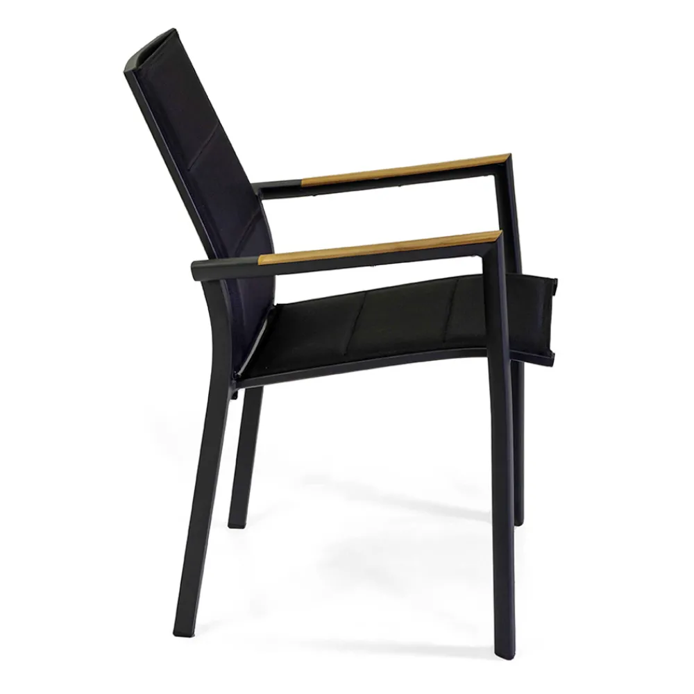 Viadurini in the Garden Gartenstühle Metall-Outdoor-Stuhl aus Aluminium mit doppelschichtigem Textilene - Excursion