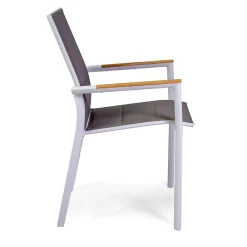 Viadurini in the Garden Gartenstühle Metall-Outdoor-Stuhl aus Aluminium mit doppelschichtigem Textilene - Excursion