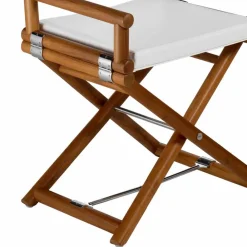 Viadurini in the Garden Gartenstühle Holz-Outdoor-Stuhl aus Naturholz oder schwarzem und wiederverschließbarem Designstoff - Suzana