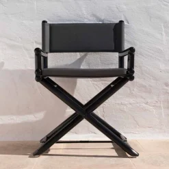 Viadurini in the Garden Gartenstühle Holz-Outdoor-Stuhl aus Naturholz oder schwarzem und wiederverschließbarem Designstoff - Suzana