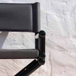 Viadurini in the Garden Gartenstühle Holz-Outdoor-Stuhl aus Naturholz oder schwarzem und wiederverschließbarem Designstoff - Suzana