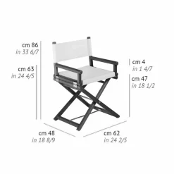 Viadurini in the Garden Gartenstühle Holz-Outdoor-Stuhl aus Naturholz oder schwarzem und wiederverschließbarem Designstoff - Suzana