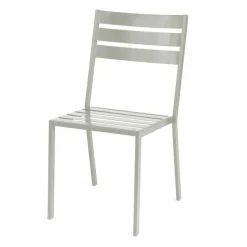 Viadurini in the Garden Gartenstühle Metall-Outdoor-Stuhl aus perlweiß lackiertem Eisen Made in Italy 4 Stück - Bernie