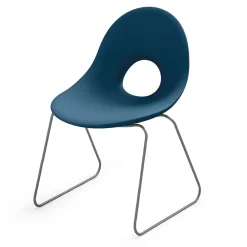 Viadurini in the Garden Gartenstühle Kunststoff-Outdoor-Stuhl aus Polyethylen und Eisenbasis Made in Italy 2 Stück - Ashley