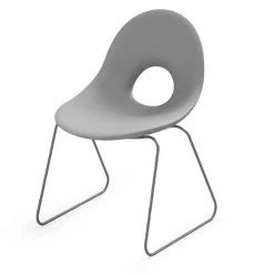 Viadurini in the Garden Gartenstühle Kunststoff-Outdoor-Stuhl aus Polyethylen und Eisenbasis Made in Italy 2 Stück - Ashley