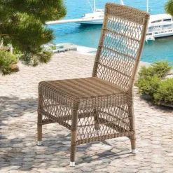 Viadurini in the Garden Gartenstühle Rattan-Outdoor-Stuhl aus Polyrattan mit optionalem Kissen - Gigi