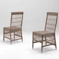 Viadurini in the Garden Gartenstühle Rattan-Outdoor-Stuhl aus Polyrattan mit optionalem Kissen - Gigi