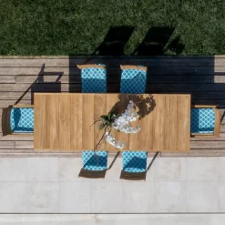 Viadurini in the Garden Gartenstühle Holz-Outdoor-Stuhl mit Armlehnen aus Teakholz - Marie