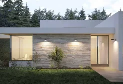 Aldo Bernardi Garten-Wandlampen-Outdoorwandleuchte aus Messing – Acelum