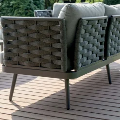 Viadurini in the Garden Garten Lounge Set-Outdoor-Wohnzimmer mit Aluminium-Couchtisch in verschiedenen Farben - Harmony