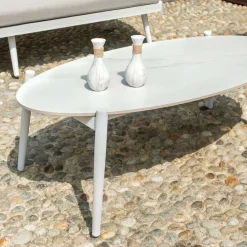 Viadurini in the Garden Garten Lounge Set-Outdoor-Wohnzimmer mit Aluminium-Couchtisch in verschiedenen Farben - Harmony