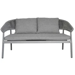 Viadurini in the Garden Garten Lounge Set-Outdoor-Wohnzimmer mit Kissen und abgerundeten Armlehnen - Zenith