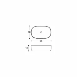 Viadurini Bathroom Keramikwaschbecken-Oval Modern und Design Arbeitsplatte Waschbecken in weißer Keramik - Ventori1