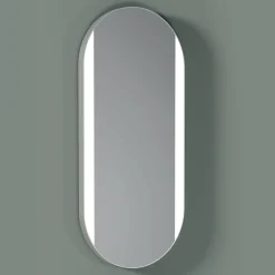 Viadurini Bathroom Badspiegel-Ovaler Badezimmerspiegel mit Seitenlichtern, hergestellt in Italien – Albert