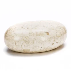 Viadurini Living Couchtische Aus Stein-Ovaler Couchtisch aus weißem Fossilstein – Alfred