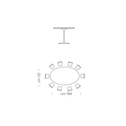 Viadurini Living Esstisch Oval|Esstische-Ovaler Esstisch mit luxuriöser, in Italien hergestellter Fenix-Platte – Dollars