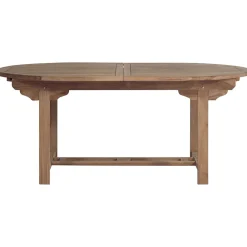 Viadurini in the Garden Gartentische Aus Teakholz-Ovaler Gartentisch ausziehbar auf 240 cm aus Teakholz - Ivy