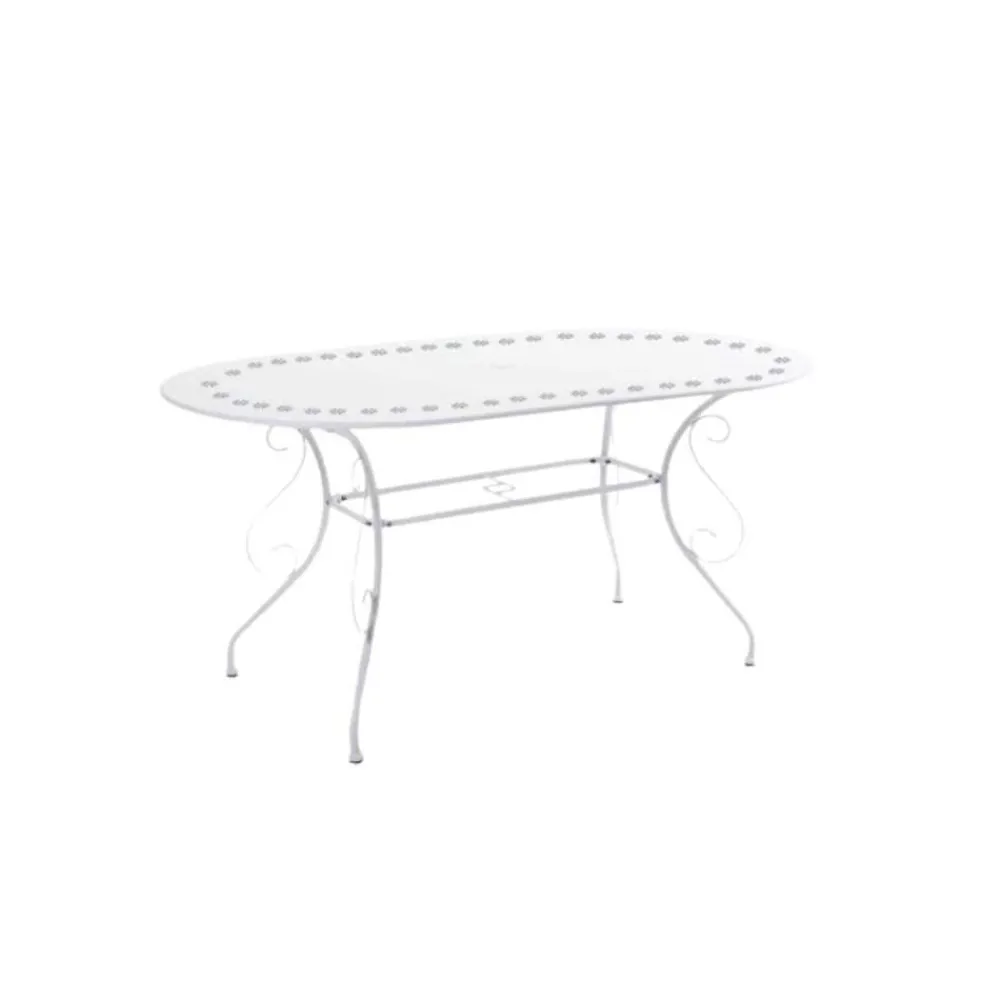 Viadurini in the Garden Gartentische Aus Aluminium-Ovaler Gartentisch ganz aus Metall - Archiv