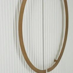 Viadurini Living Anrichte|Konsolentisch Flur-Ovaler Holzschrank mit Oberseite und abgerundeten Einsätzen mit 2 Türen - Rachel