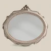Viadurini Classic Wandspiegel-Ovaler Spiegel im klassischen Stil aus antikem Silberholz Made in Italy - Florenz