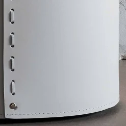 Limac Design Wäschekörbe-Ovaler Wäschekorb aus regeneriertem Riky-Leder, hergestellt in Italien