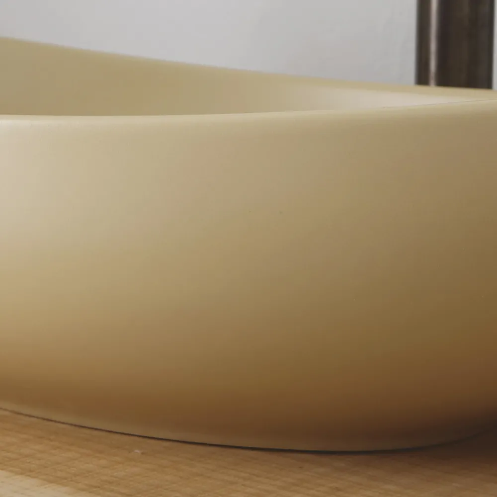 Viadurini Bathroom Farbige Waschbecken|Keramikwaschbecken-Ovales Aufsatzwaschbecken aus Keramik L 60 cm Made in Italy - Jumper