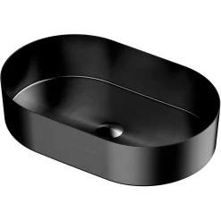 Viadurini Bathroom Metallwaschbecken-Ovales Aufsatzwaschbecken aus Edelstahl in verschiedenen Ausführungen – Anemone