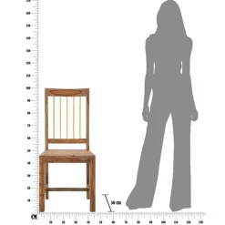 Viadurini Living Moderne Stühle-Paar 2 Design-Küchenstühle komplett aus Holz - Sandy