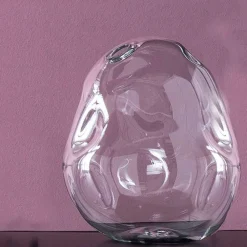 Viadurini Living Deko Vasen-Paar dekorative Vasen aus transparentem mundgeblasenem Glas, Made in Italy - Pedro