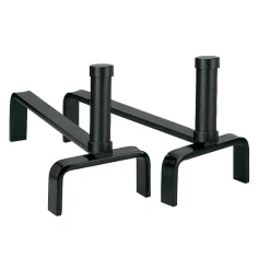 Viadurini Fire Design Feuerbock-Paar Kaminböcke aus Metall, Höhe 22 cm, hergestellt in Italien – Tucano