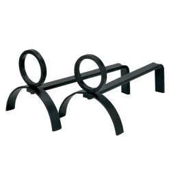 Viadurini Fire Design Feuerbock-Paar Kaminböcke aus Metall, Höhe 21 cm, hergestellt in Italien – Sari