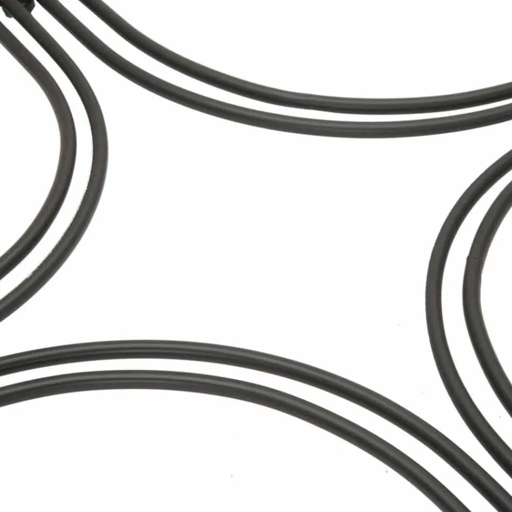 Viadurini Living Moderne Couchtische-Paar moderne runde niedrige Couchtische aus Glas und Eisen - Mirna