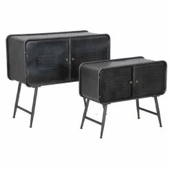 Viadurini Living Sideboards-Paar Sideboards im Industriestil für Wohnzimmer Vintage-Design aus Eisen - Cuna